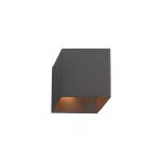 Lampara de pared G9 60W 100-240V (120 x 120 mm) plomo Cubo Blumenau 101200-03