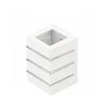 Lampara de pared G9 60W 100-240V (131 x 91 mm) blanco mate Flip 3 Aletas Blumenau 18103200-11