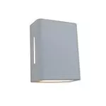 Lampara para exterior de pared 2 luces G9 60W 100-240V IP43 (130 x 100 mm) blanco mate Fussen 2 Aletas Blumenau 15140410-11