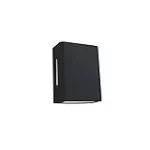 Lampara para exterior de pared 2 luces G9 60W 100-240V IP43 (130 x 100 mm) negro mate Fussen 2 Aletas Blumenau 15140410-16