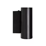 Lampara para exterior de pared 2 luces GU10 60W 100-240V IP54 (90 x 160 mm) negro mate Rof Blumenau 33100410-16