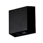 Lampara para exterior de pared G9 100-240V IP43 (109 x 109 mm) negro mate Slim Blumenau 15700200-16