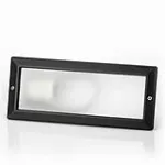 Lampara empotrada en piso E27 60W 100-240V IP44 (100 x 235 mm) sin rejilla negro mate Einbau Blumenau 6100230-16