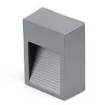 Lampara para exterior de pared G9 60W 100-240V IP54 (90 x 125 mm) gris cemento Frankfurt Blumenau 15400200-14