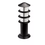 Lampara para exterior mini poste E27 60W 100-240V IP43 (130 x 350 mm) negro mate Oriental Blumenau 8335110-16