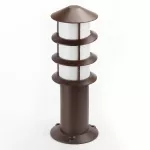 Lampara para exterior mini poste E27 60W 100-240V IP43 (130 x 350 mm) corten Oriental Blumenau 8335110-26
