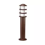 Lampara para exterior mini poste E27 60W 100-240V IP43 (130 x 550 mm) marron gold Oriental Blumenau 8355110-12
