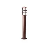 Lampara para exterior mini poste E27 60W 100-240V IP43 (130 x 750 mm) marron gold Oriental Blumenau 8375110-12