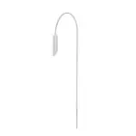 Lampara para exterior mini poste GU10 60W 100-240V IP43 (38 x 1210 mm) blanco mate Unna Blumenau 39100100-11