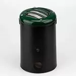 Lampara empotrada en piso redonda E27 60W 100-240V IP65 (100 mm) con rejilla verde jardin Solo Dresden Blumenau 12050200-09