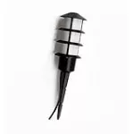 Lampara para exterior mini poste con estaca E27 60W 100-240V IP44 (130 x 480 mm) negro mate Espeto Oriental Blumenau 8103110-16