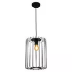 Lampara colgante E27 60W 100-240V (250 x 350 mm) negro Aramado Blumenau 882002-08