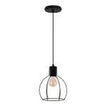 Lampara colgante E27 60W 100-240V (180 x 230 mm) negro Aspen Blumenau 801800-08