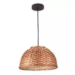 Lampara colgante E27 60W 100-240V (350 x 200 mm) mimbre negro Bali Cesto Blumenau 853010-08