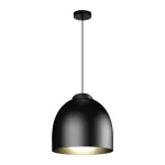 Lampara colgante E27 60W 100-240V (355 x 1330 mm) negro Blum Blumenau 813500-08