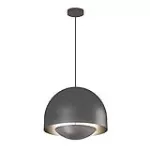 Lampara colgante 2 luces E27 60W 100-240V (405 x 1320 mm) plomo Ergo Alum Blumenau 814010-03