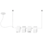Lampara colgante horizontal 4 luces G9 60W 100-240V (710 x 140 mm) blanco mate Kina Light Blumenau 817000-11
