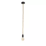 Lampara colgante E27 60W 100-240V (1000 mm) cuerda negro Sailor Blumenau 871010-08