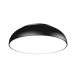 Plafon redondo 3 luces E27 60W 100-240V (400 mm) negro Pleno Blumenau 814020-08