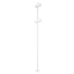 Lampara para exterior mini poste 2 luces GU10 60W 100-240V IP54 (110 x 1600 mm) blanco mate Guben Blumenau 35400410-11