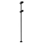 Lampara para exterior mini poste 2 luces GU10 60W 100-240V IP54 (110 x 1600 mm) negro mate Guben Blumenau 35400410-16