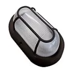 Lampara tortuga ovalada E27 40W 100-240V IP44 (202 x 122 mm) negro Clean Blumenau 2016100-01