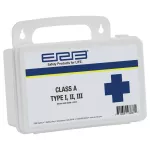 Botiquin de primeros auxilios de plastico blanco ERB WEL28888 (Clase A - Tipo I, II, III)