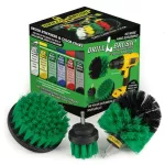 Cepillo giratorio de limpieza para cocina verde para taladro Drill Brush G-S-42O-QC-DB (3 por paquete)