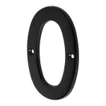 Numero para puerta #0 de laton negro Hermex NUCH-0N / 47853 