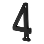 Numero para puerta #4 de laton negro Hermex NUCH-4N / 47857 