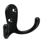 Percha doble 7 cm negra Hermex PEPU-26 / 46831