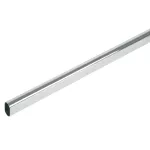Tubo para closet ovalado 15 mm (19/32”) x 3 metros acero cromo Hermex TO-530 / 48977 