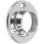 Soporte lateral para tubo closet redondo 25 mm (1”) cromo Hermex BTR-3 / 48975 
