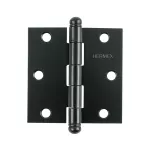 Bisagra cuadrada 3" cabeza redonda negra Hermex BC-306R / 46919 