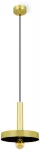 Lampara colgante E27 15W 110V (1760 mm) oro satinado y negro Whizz Faro Barcelona 20161