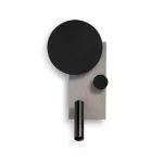 Lampara de pared LED 10W 110V 2700K con luz dirigible derecha (160 x 270 mm) negro Klee Faro Barcelona 20065