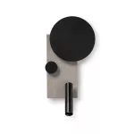 Lampara de pared LED 10W 110V 2700K con luz dirigible izquierda (160 x 270 mm) negro Klee Faro Barcelona 20066