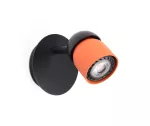 Lampara de pared dirigible GU10 8W 110V (60 x 100 mm) negro / terracota Coco Faro Barcelona 40663