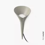 Lampara para exterior con estaca GU10 8W 110V IP44 (176 x 348 mm) gris Leaf Faro Barcelona 70233