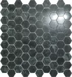 Mosaico mate Hexa Vert Poli 25 27.5 x 28.5 cm