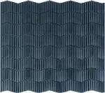 Mosaico mate Piano Forte Small Nero 26 x 30 cm