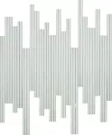 Mosaico mate Phenomenon Rain B Bianco 24 x 30.5 cm