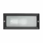 Lampara para exterior empotrada en pared E27 40W 110V IP44 (100 x 233 cm) negro Liso Faro Barcelona 71491