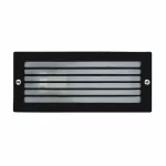 Lampara para exterior empotrada en pared E27 40W 110V IP44 (100 x 233 cm) con rejilla negro Esca Faro Barcelona 71481
