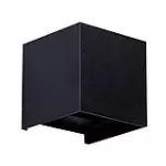 Lampara para exterior de pared LED 6W 100-240V 3000K IP65 (100 x 100 mm) negro Quadrada Blumenau 19320316
