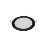 Lampara empotrada redonda LED 12W 100-240V 6500K (168 mm) negro Slim Blumenau 80326001