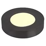 Lampara de sobreponer redonda 2W 100-240V 3000K (70 mm) negro Cabinet Blumenau 80013001