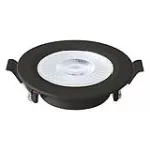 Lampara empotrada redonda LED 6W 100-240V 3000K (90 mm) negro Blumenau 80163001