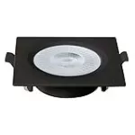 Lampara empotrada cuadrada LED 6W 100-240V 3000K (90 x 90 mm) negro Blumenau 80263001