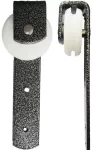 Rodin para angulo doble rol 3" recto gofrado plata 400 libras nylon Grossor 7105512